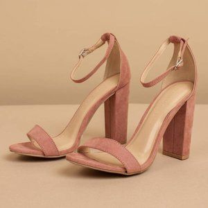 Wild Diva Pink Blush Heel With Strap